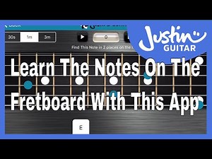 Learn all the notes on the guitar neck with Guitar Note Trainer App (iOS)
