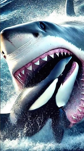 Killer Orca vs Sperm Whale vs Megalodon: An Epic Battle in the Deep Ocean! #OceanBattle #Wildlife"