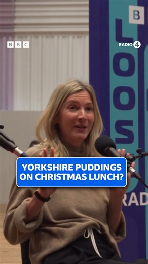 BBC Radio 4 on Instagram: "Do you add Yorkshire puddings to your Christmas dinner? Stuart Maconie hosts a Christmas special from the BBC Philharmonic studio, with guests Gyles Brandreth, Carrie Grant, Simon Evans and Lisa Faulkner. With music from The Unthanks. Loose Ends | Listen on BBC Sounds"