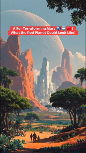 Imagine Mars transformed into a second Earth — blue skies, flowing oceans, and green forests under a warm sun. 🌳💧☀️ Scientists believe future technology could terraform Mars, turning its frozen deserts into a living world where humans could walk without spacesuits. 👨‍🚀🏙️ But how long would it take? And what would life really look like there? 🤔 Discover the future vision of Mars — humanity’s next home among the stars. 🚀🌌 #Mars #TerraformingMars #SpaceExploration #NASA #RedPlanet #FuturePl