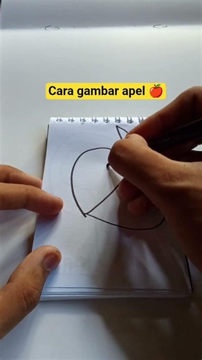 tutorial cara gambar apel #tutorial #fyp #viral