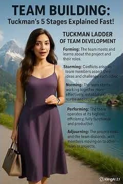 TEAM BUILDING: Tuckman’s 5 Stages Explained Fast! #TeamDevelopment #TuckmanModel #Leadership