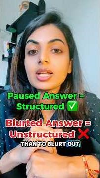 DON’T RUSH YOUR INTERVIEW ANSWERS 🛑