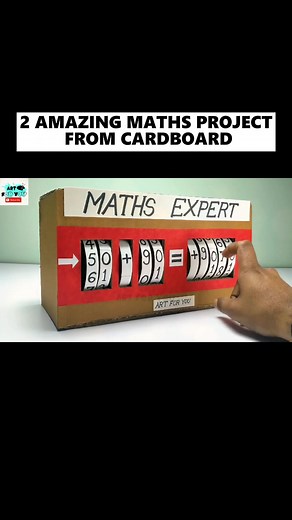 2 Amazing Maths Project From Cardboard kidsactivities #mathforkids #...
