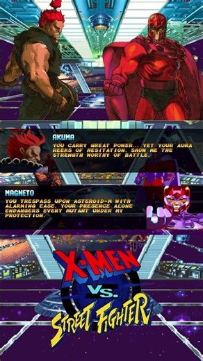 Akuma & Magneto Exchange Words Before Battle | Intense Dialogue #Shorts