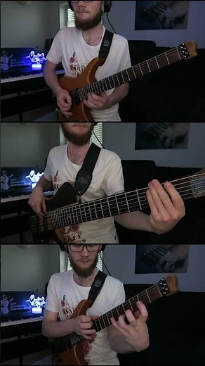 Pizza Tower OST - Thousand March (War) [Funky Guitar and Bass] #shorts (+ Tabs)
