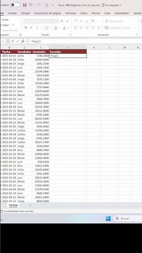Cómo usar la función HOY en Excel para obtener la fecha actual #excel #exceltips #exceltricks
