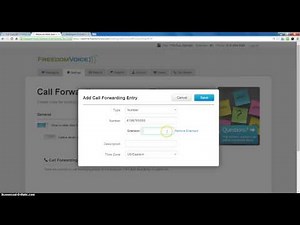 Configuring FreedomVoice Call Forwarding