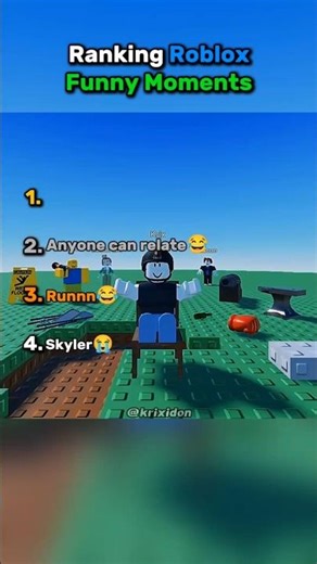 Ranking The Funniest Roblox Moments😂 #shorts #roblox #funny