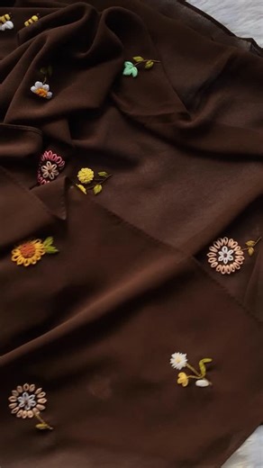 Stylish fabbri on Instagram: "Embroidery scarf 🧣 . . . . . . . . . #stylishfabbri #embroidery #fashion #style #scarf"