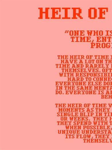 The Aspect Arsenal - Heir of Time #homestuck #classpect #heiroftime | Homestuck