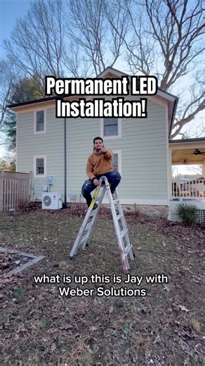 Permanent LED Installation in Northern VA! #fypシ #goveelights #ledlights #handyman #lightingservice