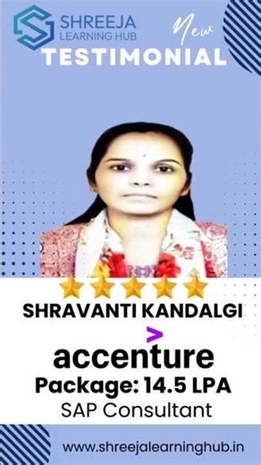 SAP Placement Success Story | Shreeja Learning Hub