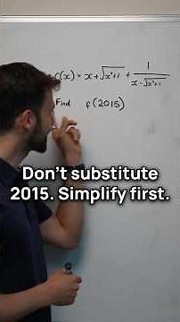 Rationalising Surds Before Substituting Values
