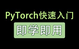 【PyTorch教程】《零基础入门学习pytorch》全套PyTorch教程_PyTorch基础入门视频教程，零基础小白自学pytorch入门教程！