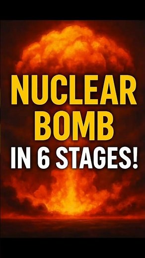 What Happens When a Nuclear Bomb Drops? (Explained in 6 Stages) #shorts