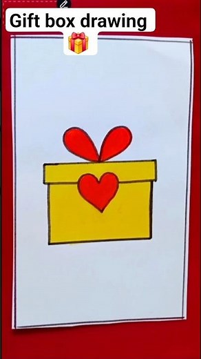 How to Draw a Gift Box 🎁 | Easy Drawing for Beginners