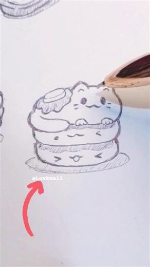 Cute things to draw when bored🖊️- Day 1 #fypシ #cute #kawaii #drawing