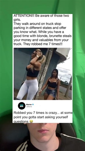 ATTENTION!!! Be aware of those two girls.They walk around on truck stop parking in different states