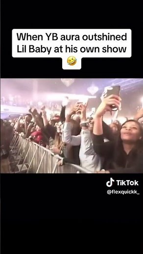 When YBs aura outshined Lil baby at his own show #nbayoungboy #rap #shorts