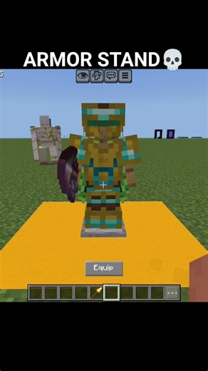 Minecraft Armor Stand☠️ #viral