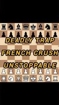 DEADLY French Trap! ♟️ How to CRUSH the solid French Defense #chess #shorts #opening