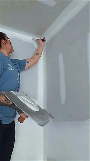 Perfect Drywall Finishing Technique - Satisfying Wall Smoothing with Trowel | Pro Skim Coating