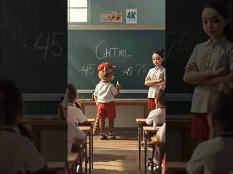 Cat Gets Homework Help From Brave Kitty