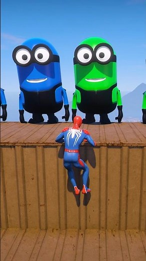 Marvel Spiderman vs GTA 5 Epic Water Ragdolls Spiderman Jump/Fails Ep 23 #shorts