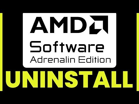 How To UNINSTALL AMD Software Adrenalin Edition (Quick & Easy)