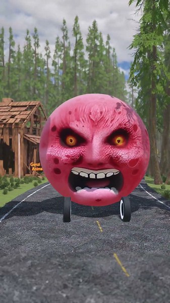 MONSTER BALL IN THE FOREST #3d #3danimation #kpopdemonhunters #roblox #huntrix #monster #ball #moon