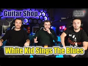 White Kid Sings The Blues In Guitar Shop Like It's Nobody's Business! (Reaction)