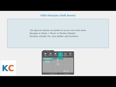 How to Reset a ViewSonic Portable Monitor – USB-C Power Cycle & OSD Defaults