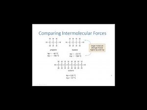 Chemistry 110, Chapter 4 -- Part 2: Intermolecular Forces (continued), Energy and Phase Changes