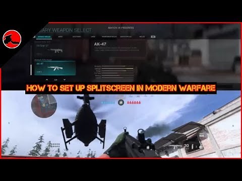 HOW TO SET UP SPLITSCREEN IN CALL OF DUTY MODERN WARFARE