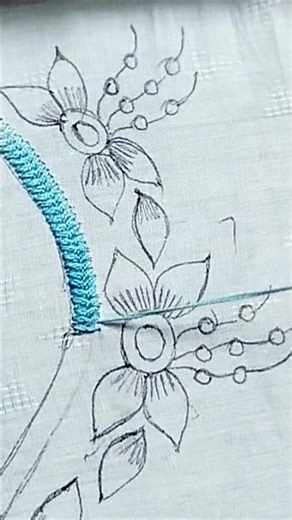Beautiful Cross Stitch Neck Design | Hand Embroidery Neck Pattern
