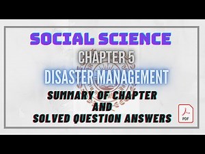 CLASS 8th|PSEB|GEOGRAPHY|CHAPTER 5 [DISASTER MANAGEMENT]