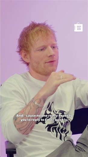Ed Sheeran is a professional emailer #goattalk