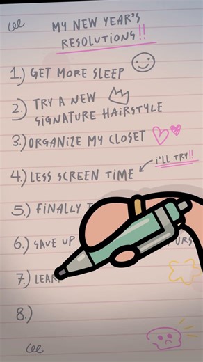 My New Year’s resolutions ✍️ #Shorts