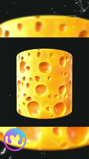 Stylized Cheese #materialmaker #proceduralart #shorts