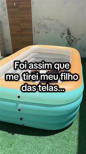 Essa piscina inflável fez sucesso aqui em casa. Muito fácil de montar e deixou o verão super divertido ✅ #ViralTikTokShop #foryou #piscina #verao #diadascrianças