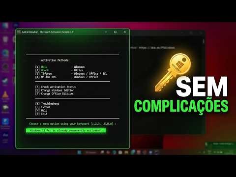 Windows Ativado Permanentemente | Passo a Passo Completo