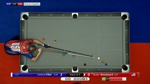 2-5-9, all is fine! There aren't many players who can fire up a Mosconi Cup crowd like Joshua Filler 🔥 #MosconiCup 🇪🇺 🇺🇸 | Matchroom Pool