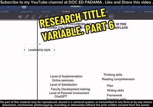 Identifying Research Variables for Online Seminars and Blended Learning