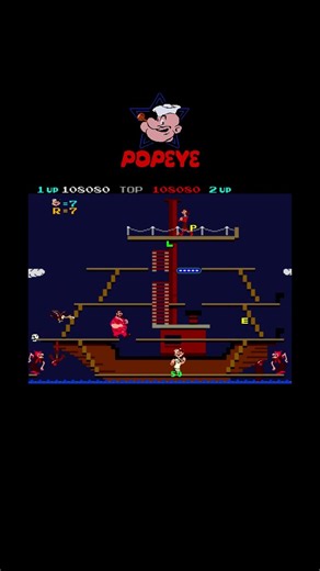 Popeye 07 – Classic Arcade Gameplay#shorts