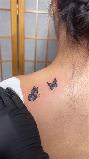 Beautiful Butterfly Tattoo Ideas for Back | Sibling Tattoo Inspiration