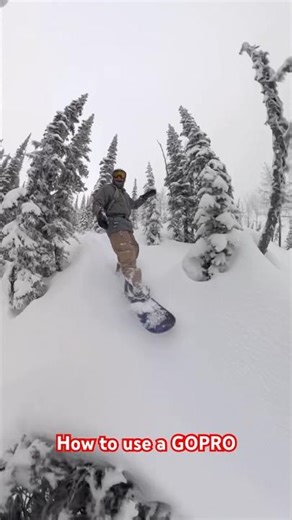 How to use a GOPRO snowboarding 🏂