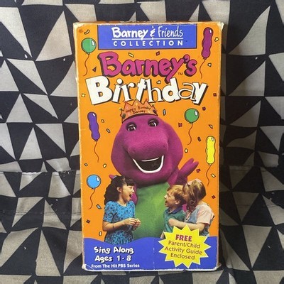 Barney & Friends Barney’s Birthday VHS 1992 Video Tape PBS Sing Along Songs 45986990112 | eBay