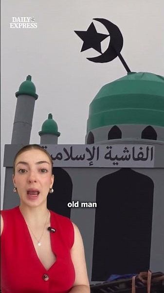A man has been arrested after putting a replica mosque on a bonfire in Northern Ireland #news