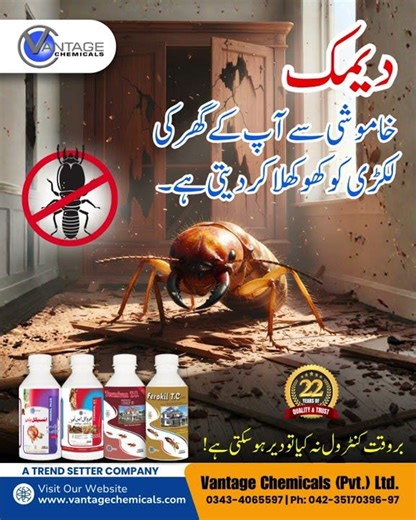 Termite Control by Vantage Chemicals | Long-Term Deemak Protection